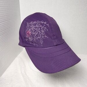 Lululemon Running Cap Jogging Hat Flower Floral Purple Mesh One Size